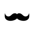 Retro hair mustache. Hipster. Photo props. Vector