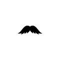 Retro hair mustache. Hipster. Vector