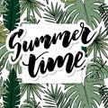 Retro hand drawn elements for Summer calligraphic designs. Vintage ornaments for Holidays Royalty Free Stock Photo