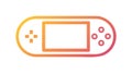 Retro Handheld Gaming Console Icon, vector design Generative AI Royalty Free Stock Photo