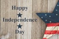 Retro Happy Independence Day Greeting Royalty Free Stock Photo