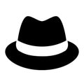 Retro hat vector icon Royalty Free Stock Photo