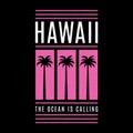 Retro Hawaii print.