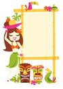 Retro Hawaiian Luau Party Sign