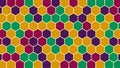 Retro hexagonal geometric background. Vector illustration Royalty Free Stock Photo