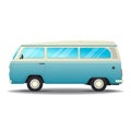 Retro hippie van