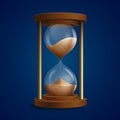 Retro hourglass clock background Royalty Free Stock Photo