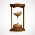 Retro hourglass clock Royalty Free Stock Photo