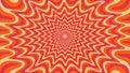 Retro hypnotic radial abstract pattern with a groovy starburst optical illusion design. Royalty Free Stock Photo