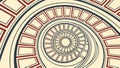 Retro hypnotic spiral pattern with mesmerizing effect, vector design Generative AI Royalty Free Stock Photo