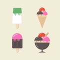 Retro ice cream Royalty Free Stock Photo
