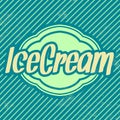 Retro Ice Cream Template - Vintage Background Royalty Free Stock Photo