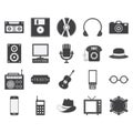 retro icons. Vector illustration decorative design