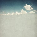 Retro image of cloudy sky Royalty Free Stock Photo