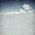 Retro image of cloudy sky Royalty Free Stock Photo