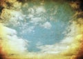 Retro image of cloudy sky Royalty Free Stock Photo