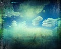 Retro image of cloudy sky Royalty Free Stock Photo