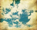 Retro image of cloudy sky Royalty Free Stock Photo