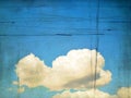 Retro image of cloudy sky. Background Royalty Free Stock Photo