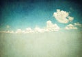 Retro image of cloudy sky Royalty Free Stock Photo