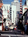 Retro Image of Downtown Tokyo, Japan