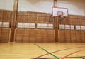 Retro indoor gymnasium Royalty Free Stock Photo