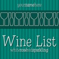 Modern wine list with a retro touch