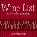 Modern wine list with a retro touch