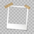 retro instant picture frame with adhesive tape