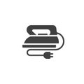 Retro iron vector icon Royalty Free Stock Photo