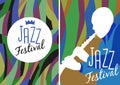 Retro Jazz festival Poster Royalty Free Stock Photo