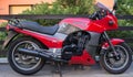 Retro Kawasaki GPZ Motorcycle photographed outdoors. Legendary bike from movie Top Gun.