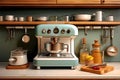 retro kitchen appliances showcase vintage style and modern funct Royalty Free Stock Photo