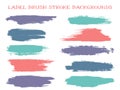 Retro label brush stroke backgrounds Royalty Free Stock Photo