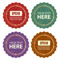 Retro labels set Royalty Free Stock Photo