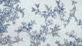 Retro Lace Floral Seamless Pattern Blue Fabric Background Vintage Style Royalty Free Stock Photo