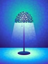 Retro lamp background Royalty Free Stock Photo