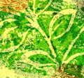 Retro leaf illustration