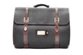 Retro leather satchel bag,isolated