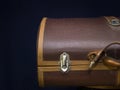 Retro Leather Travel Bag Royalty Free Stock Photo