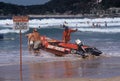 Retro Life Guards on Duty Bondi Beach Australia