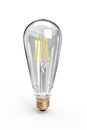 Retro light bulb - photorealistic 3d render Royalty Free Stock Photo