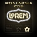 Retro lightbulb styles