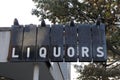 Retro liquor store sign Royalty Free Stock Photo