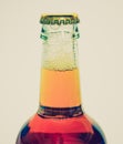 Retro look Beer bottle Royalty Free Stock Photo