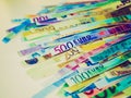 Retro look Euro note Royalty Free Stock Photo