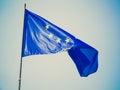 Retro look Flag of Europe Royalty Free Stock Photo