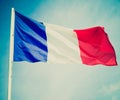 Retro look Flag of France Royalty Free Stock Photo