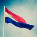 Retro look Flag of Luxembourg Royalty Free Stock Photo