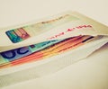 Retro look Money in envelope Royalty Free Stock Photo
